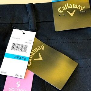 Callaway Black Pants NWT Sleek for Golf or dinner Never Used